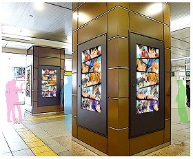 JR東日本全16駅構内を舞台に、『Jスターズ ビクトリーバーサス サイネージバトル！』を実施