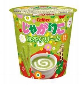 じゃがりこにセブンイレブン限定「抹茶クリーム」味