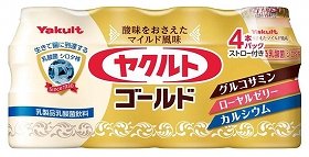 シニア層向けにグルコサミンやロイヤルゼリーをプラス　「ヤクルトゴールド」