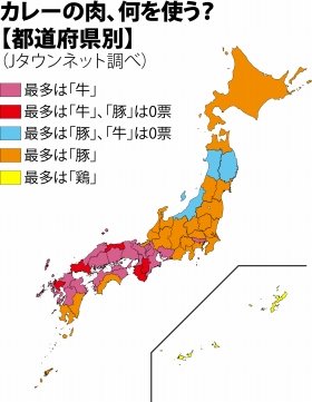 カレーに使う肉の調査結果（同書より）