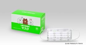 LINEの人気キャラクターがマスクのデザインに　高機能も1枚当たり12円以下