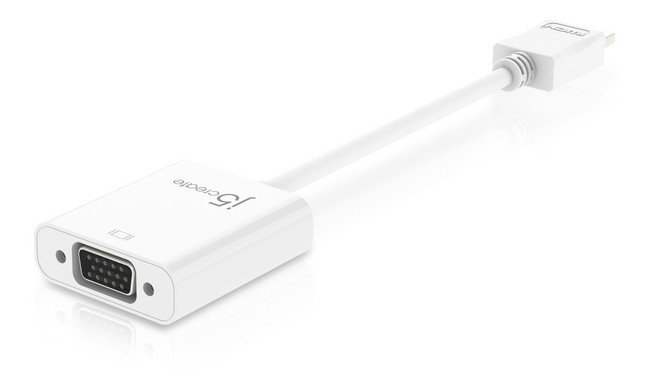 HDMI→VGAアダプターを加賀ハイテック「j5 create」から　ドライバー不要、挿すだけで接続