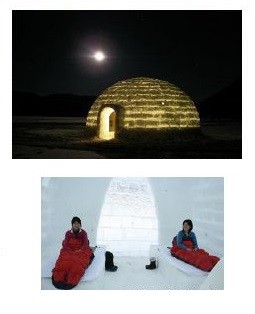 オリジナルのアイスロッジに宿泊　JTB・ジャルパック共同企画「神秘的な氷の世界しかりべつ湖コタン」