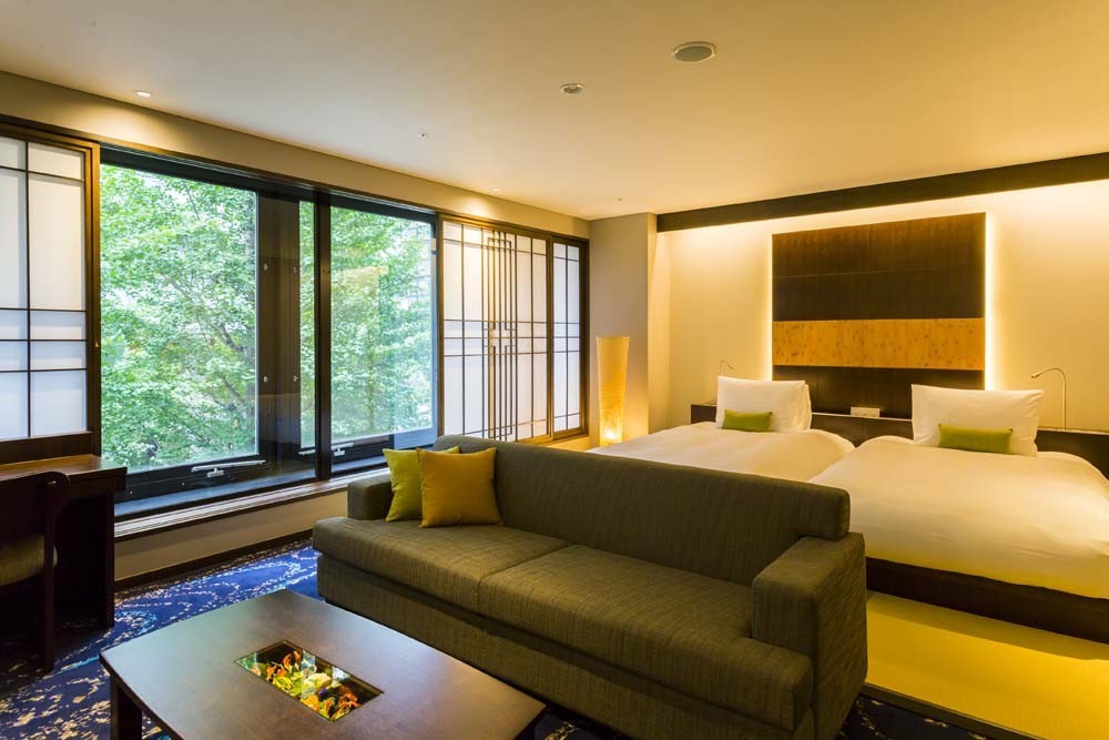 客室は広々としたスイート