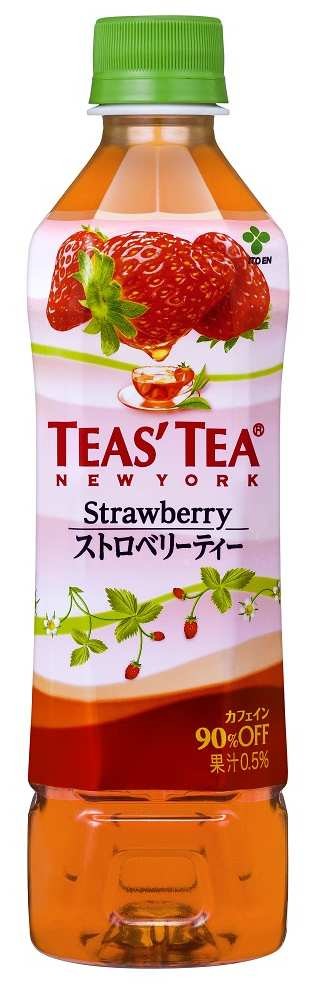 伊藤園「TEAS' TEA」から、カフェイン低減のリラックスティー「ストロベリー」発売