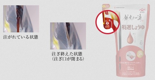 空気が入りにくい構造