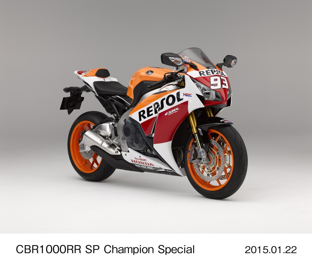 ホンダ「CBR1000RR SP」に特別仕様「チャンピオンスペシャル」　MotoGPでの3冠獲得を記念