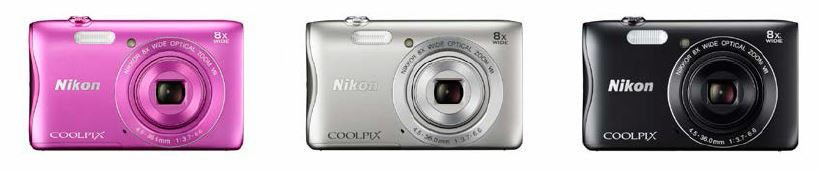 光学8倍ズームとNFC＆Wi-Fi搭載の薄型軽量　ニコン「COOLPIX  S3700」