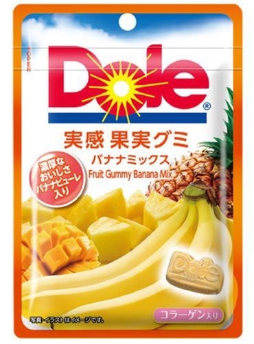 不二家「Doleグミ」に「バナナミックス」が新登場　「グレープ」「パイナップル」もリニューアル