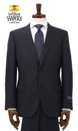 選手着用「福岡ソフトバンクホークス」公式スーツと同素材レプリカモデルを発売