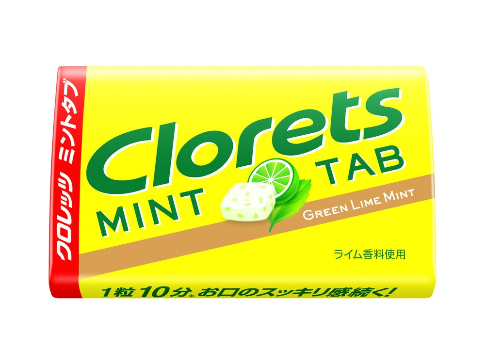 初のフルーツフレーバー「クロレッツ ミントタブ グリーンライムミント」