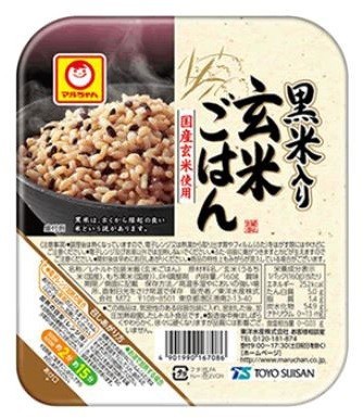 国産黒米を使った「マルちゃん　黒米入り　玄米ごはん」発売