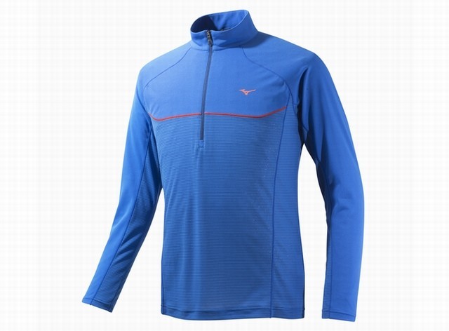 夏の登山を快適に「ドライアクセル ソーラーカットジップネックシャツ」ミズノ