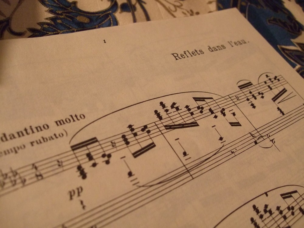 「水の反映」の楽譜