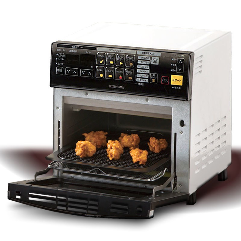 アイリスオーヤマ「リクック熱風オーブン」　メニューに合わせて焼き加減を自動調節