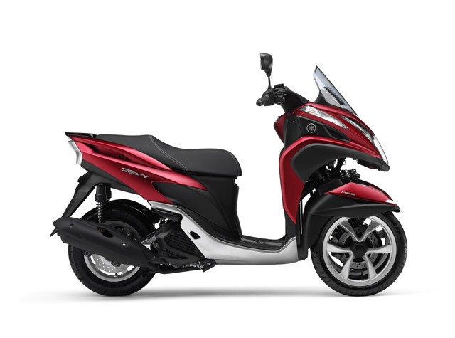 TRICITY MW125 ABS（マットディープレッドメタリック3）