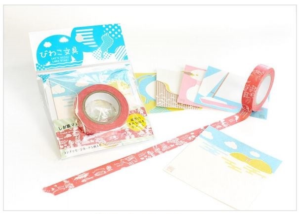 コクヨ工業滋賀の「びわこ文具」に「しが旅マスキングテープ」をラインアップ