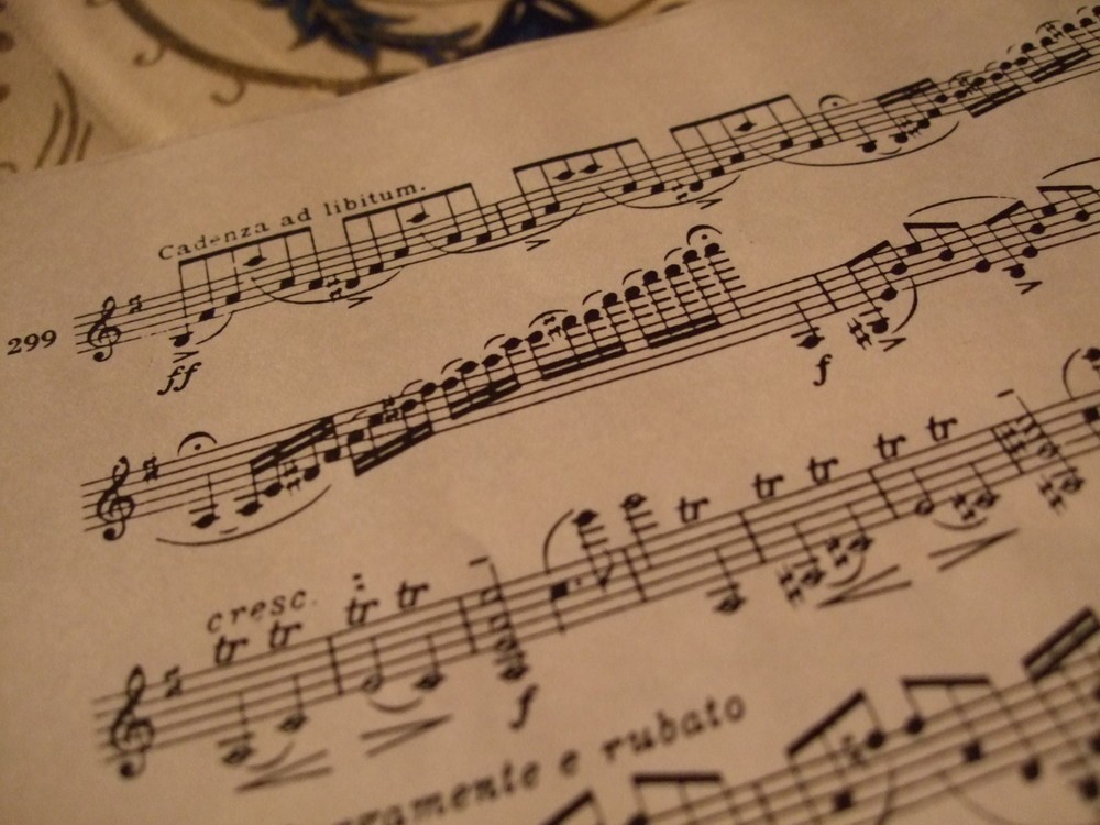 ヴァイオリン協奏曲第１楽章のカデンツァ部分