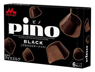 「ピノ　BLACK」　生チョコのような濃厚なカカオの風味