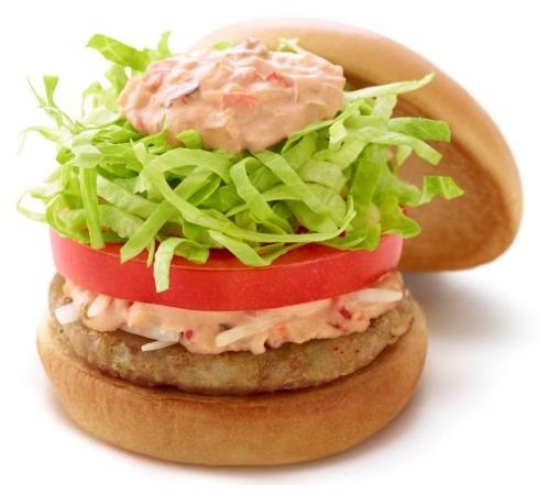 「ソイ野菜バーガー　オーロラソース」