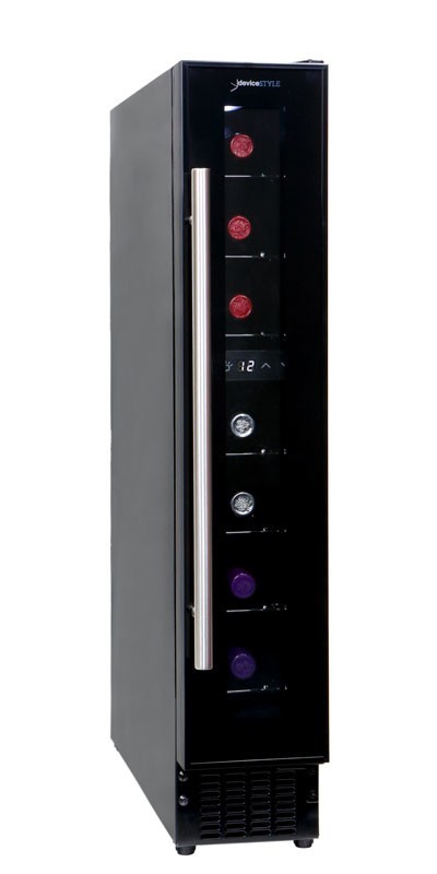 コンパクトワインセラー「CD-7」幅150mm、わずかなスペースに設置可能