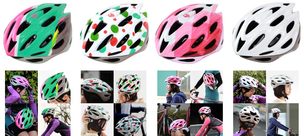 オシャレな自転車用レディースヘルメット「Raffica Bean」シリーズ第一弾製品を発売