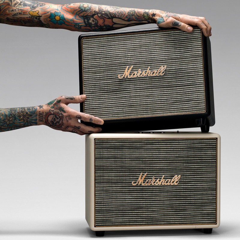 有名ギターアンプを彷彿させるデザイン　Marshall HeadphonesからBluetoothスピーカー2機種