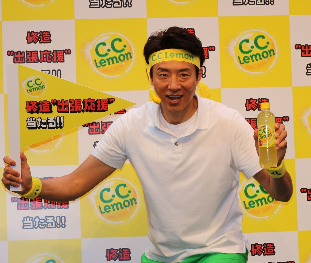 「C.C.Lemon元気応援プロジェクト」応援団長に就任した松岡さん