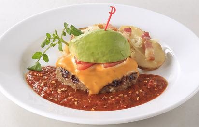 アボカドチーズハンバーグ～スパイシートマトソース