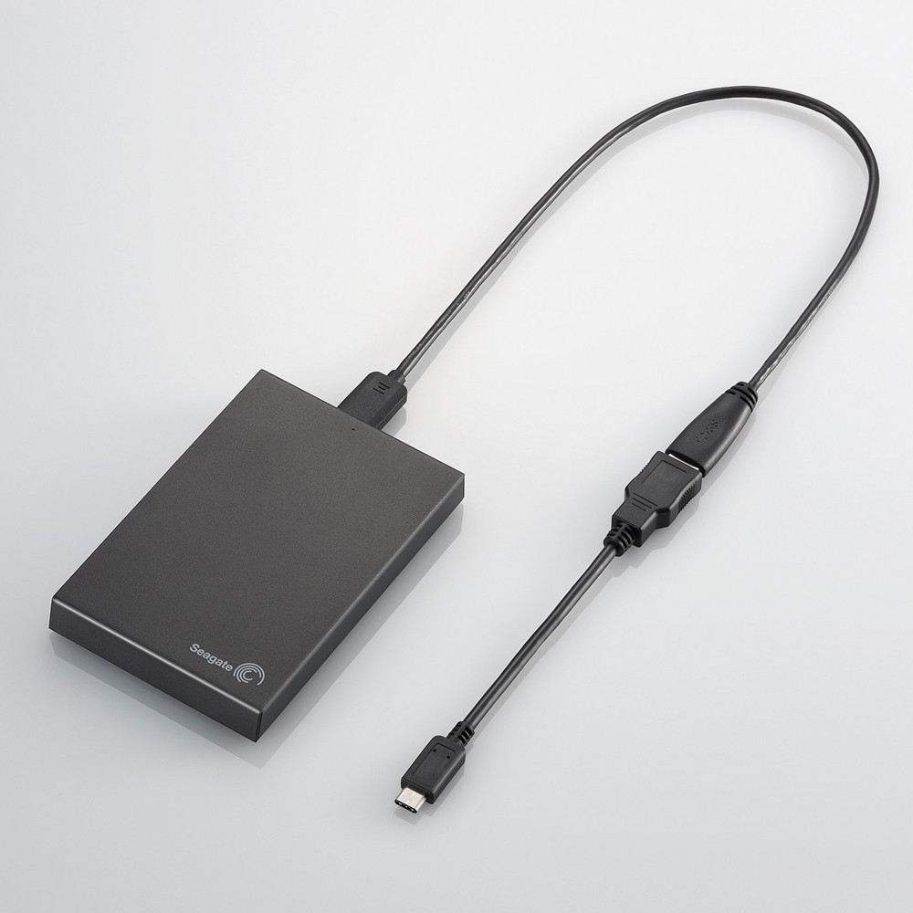 表裏両面挿し対応USB Type-C変換ケーブル付属　ポータブルHDD「Expansion Slim Portable Drive」