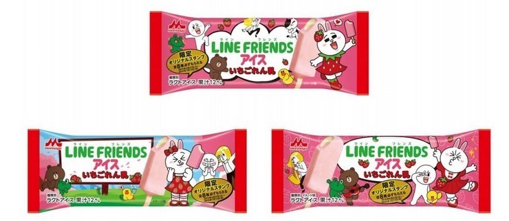 LINEキャラクターが初めてアイスに　森永乳業「LINE　FRIENDS」