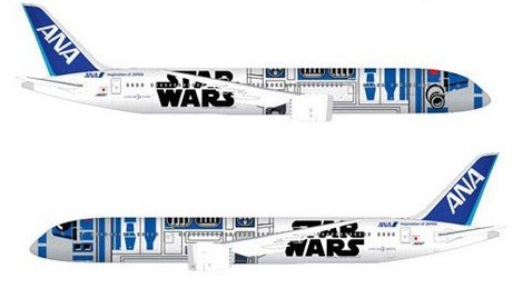 ANA、世界初STAR WARS特別塗装機「R2-D2」ジェットのデザインを公開！
