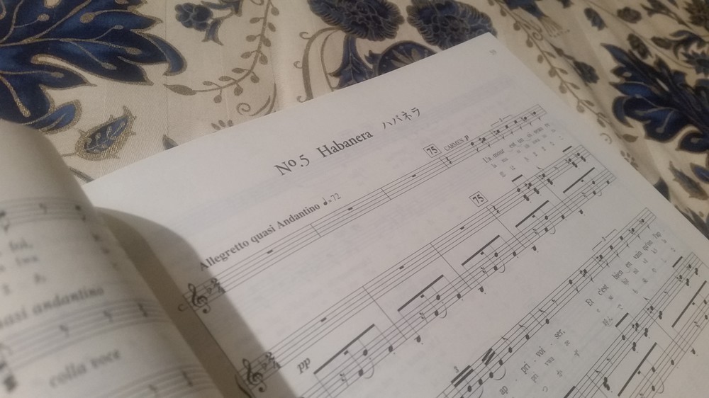 問題のハバネラの楽譜