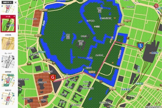「Windowsストア」向け地図帳アプリ「MapFan」　「RPG風」や「古地図風」など全5種類