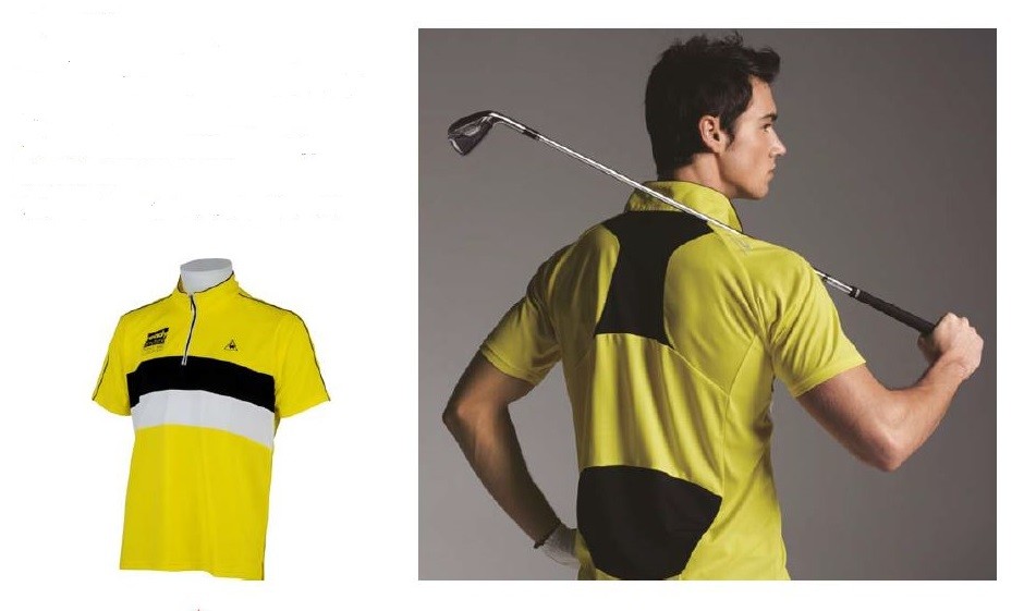 デサントから夏でも涼しくプレイできるゴルフシャツ　喚気クーリングシステム搭載