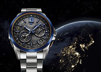 カシオ「OCEANUS（オシアナス）」シリーズ新製品「OCW－G1000E」　宇宙に浮かぶ夜の地球をイメージ