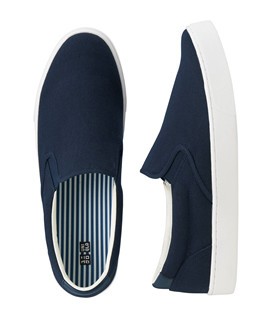 スリッポン スニーカー　ネイビー