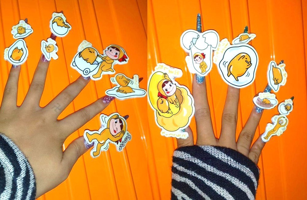 4月末に、史上最強「ペコたまネイル」にチェンジ(栃木産 ぇりもっこり君@mokorieri のTwitterより)