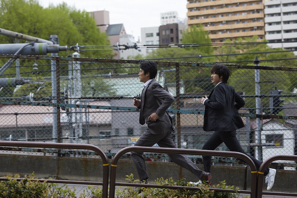 坂道を全力疾走