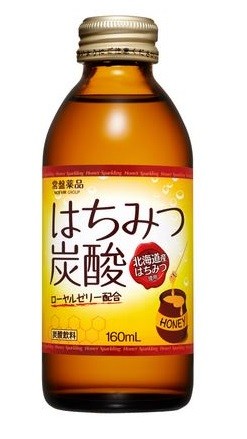 100%北海道産にこだわった常盤薬品「はちみつ炭酸」ローヤルゼリー配合