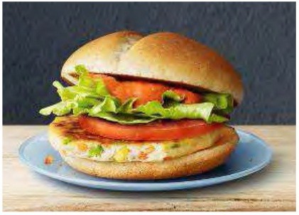 ベジタブルチキンバーガー