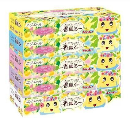 ふなっしーとコラボ第3弾「エリエール 香織る＋ さわやかな梨の香り」