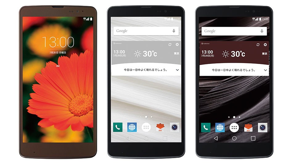 日中の屋外でも画面が見やすい高輝度・高精細スマホ「isai vivid LGV32」auから