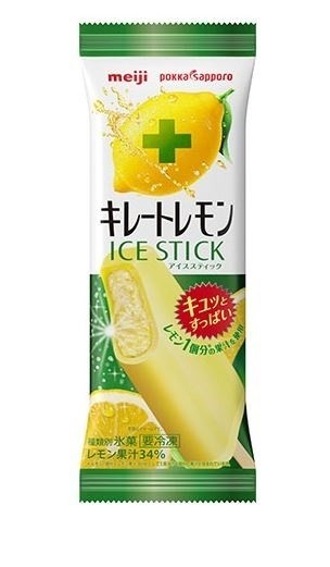 明治、ポッカサッポロとコラボ　アイスキャンディ「キレートレモン　ICE　STICK」新発売
