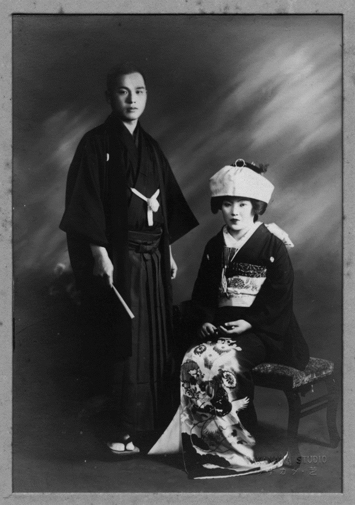 父・中島博司と母・キヨの結婚写真