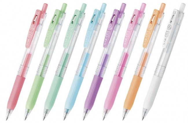 ジェルボールペン「サラサクリップ」ミルクカラー8色登場