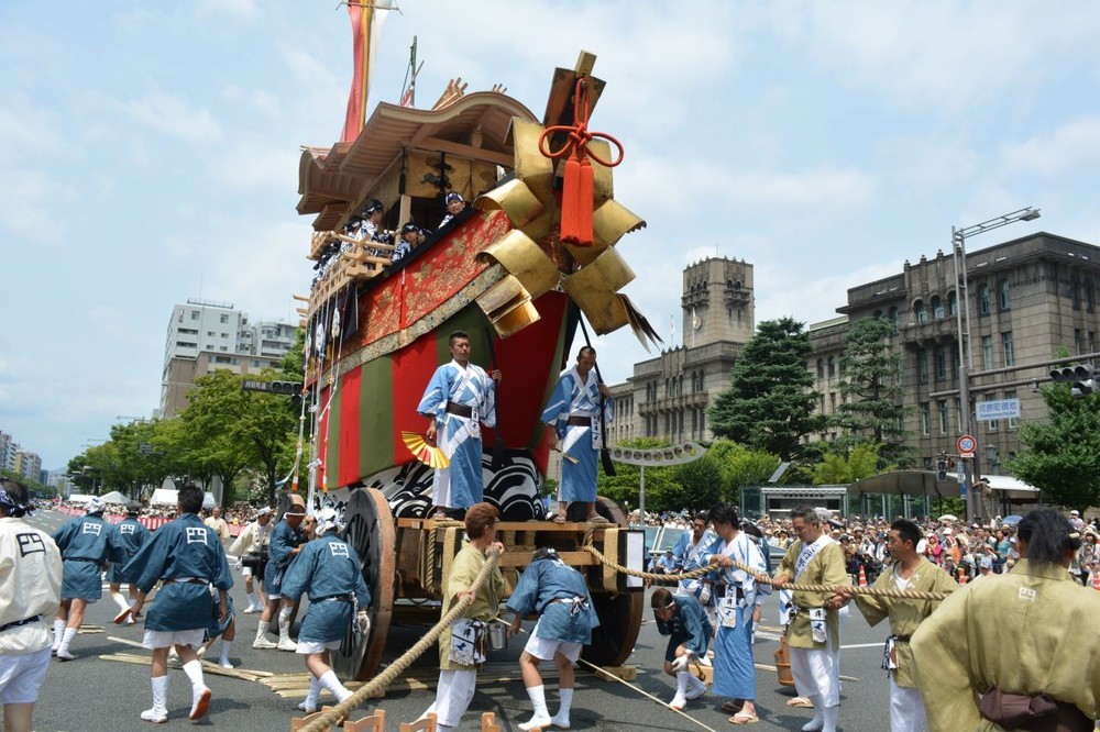 大船鉾は2014年に150年ぶりに復活　全長7.5×高さ6.3×幅3.3メートル