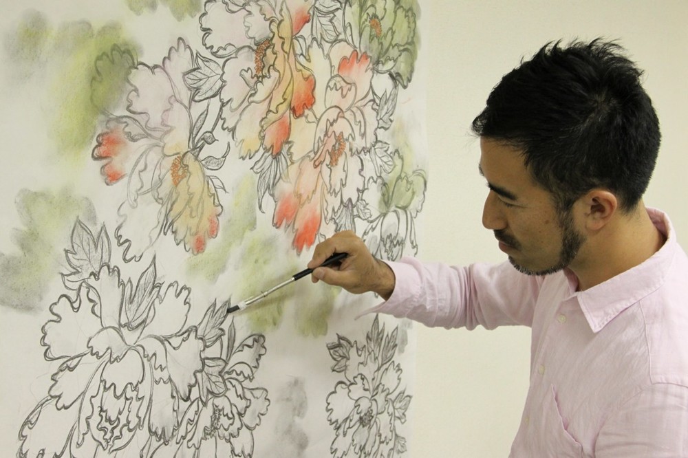 京友禅きものライブペイント