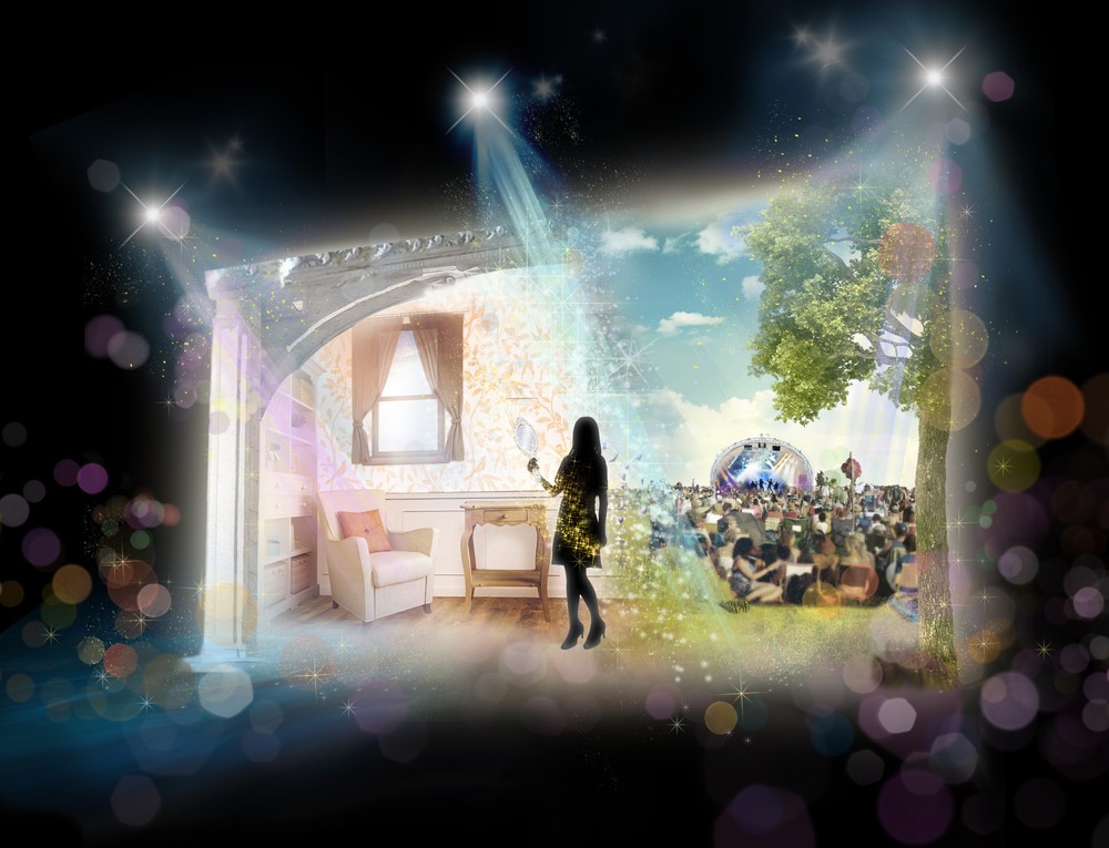 プロジェクションマッピングで幻想的体験　代官山で「ダブル ウェア」2日間限定イベント