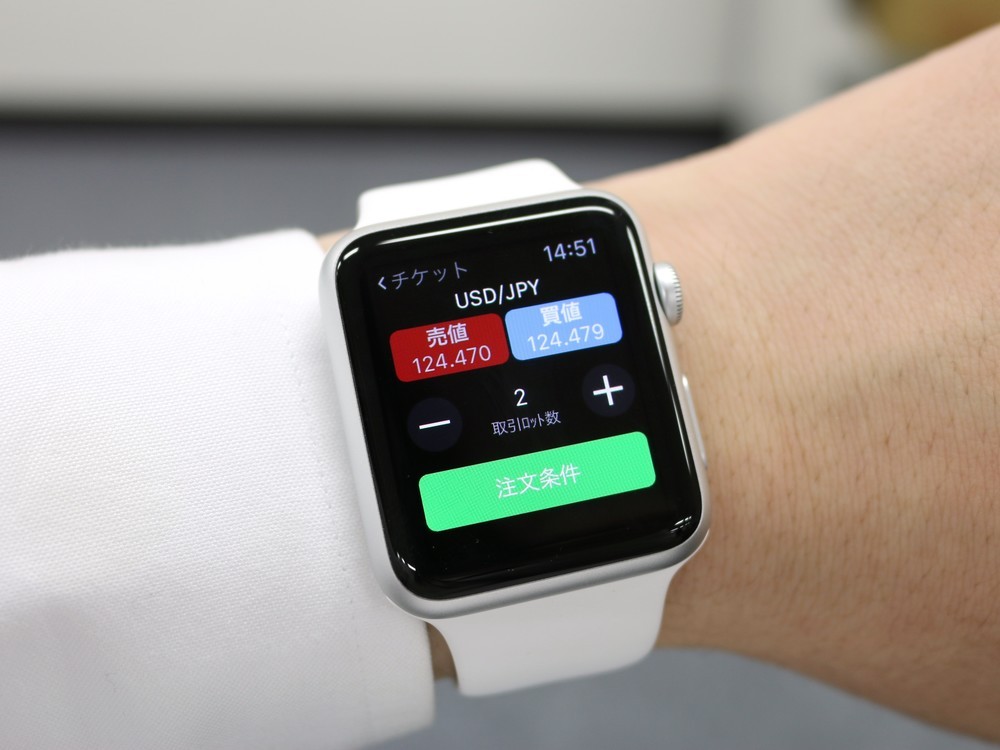 「表示」だけでなく「トレード」もできる　アップルウオッチ対応のIG証券アプリ